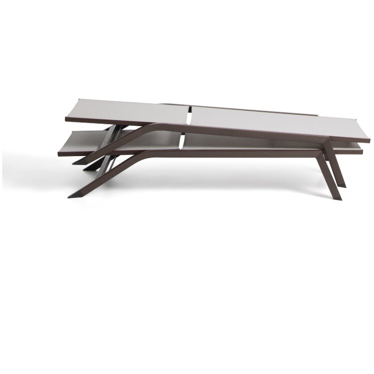 Шезлонг Capraia из бежевого алюминия