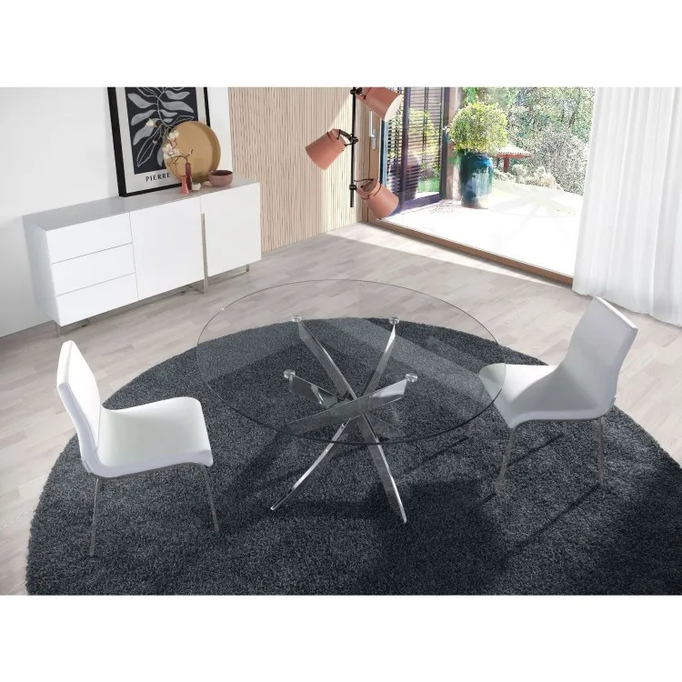 Стол обеденный F2133 /1061 стеклянный Ø130