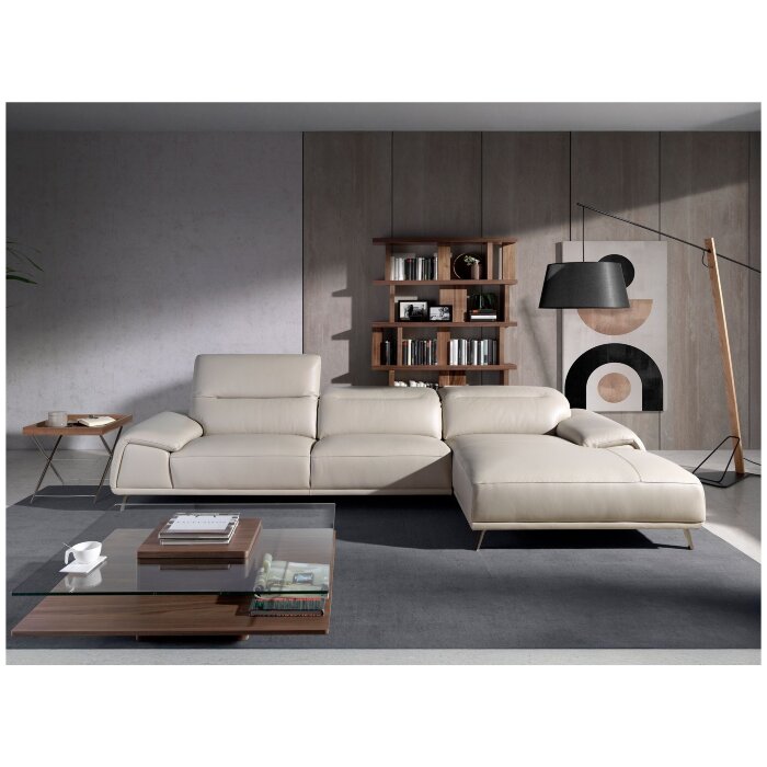 Угловой диван 6150/KF112-R-M5652 кожаный