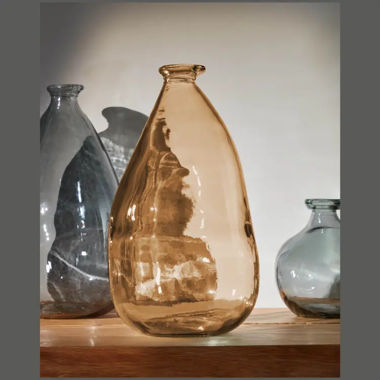 Ваза Lhad коричневое стекло 36 см