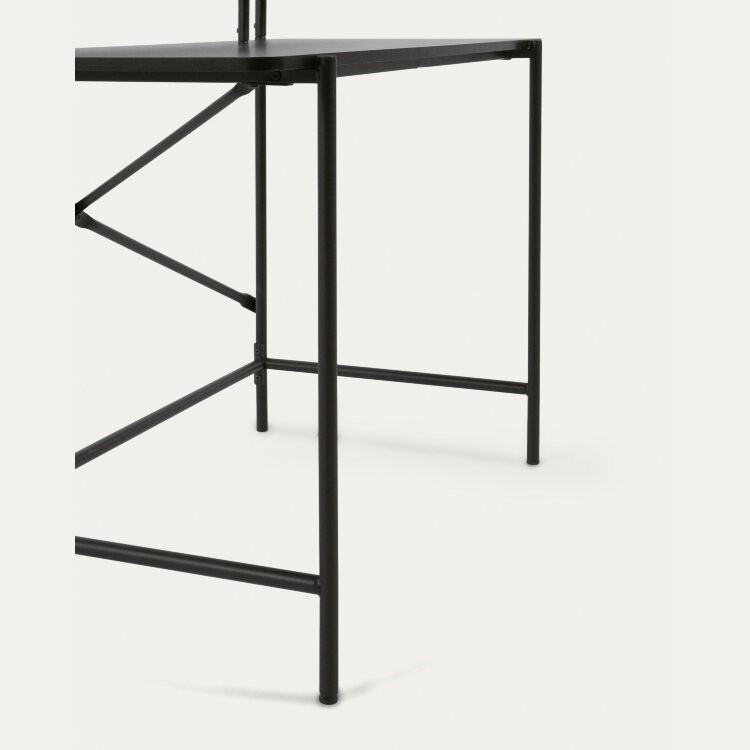 Письменный стол Galatia из черной меламина с металлическими ножками в черной отделке 120 x 60 см