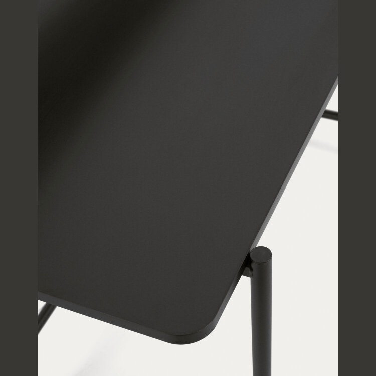 Письменный стол Galatia из черной меламина с металлическими ножками в черной отделке 120 x 60 см