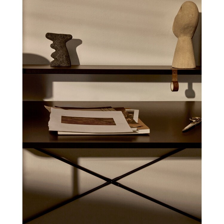 Письменный стол Galatia из черной меламина с металлическими ножками в черной отделке 120 x 60 см