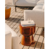 Приставной столик Mesquida из керамики коричневый
