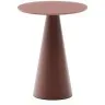 Журнальный столик Wilshire из стекла и стали терракотовый Ø30cm