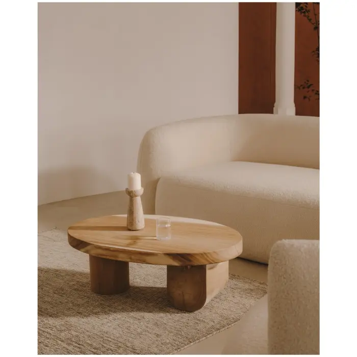 Mosi Журнальный столик из массива мунгура Ø 90 x 60 см