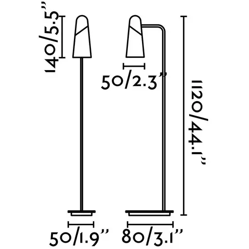 Торшер Lao черный
