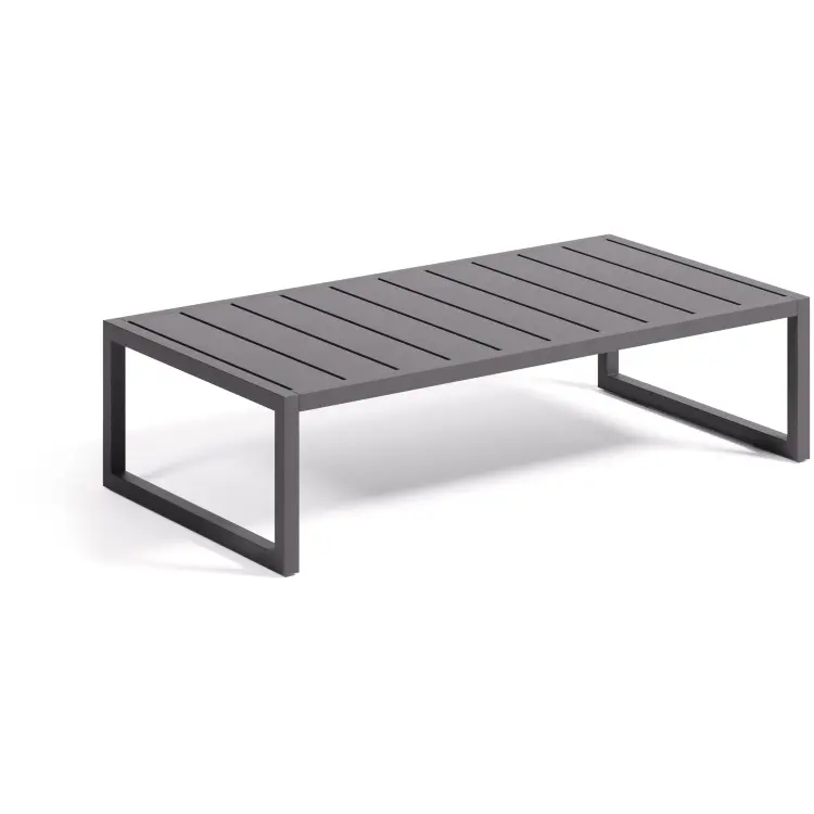 Comova Журнальный столик  для улицы из черного алюминия 60 x 114 см