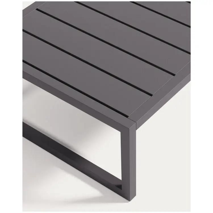 Comova Журнальный столик  для улицы из черного алюминия 60 x 114 см