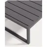 Comova Журнальный столик  для улицы из черного алюминия 60 x 114 см