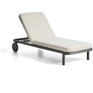 Шезлонг Kionia из алюминия цвета графит