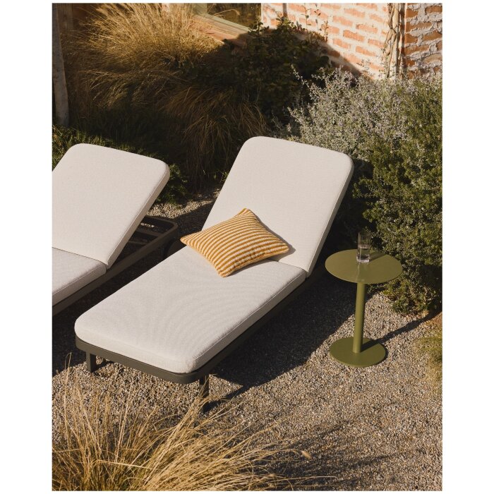 Шезлонг Kionia из алюминия цвета графит