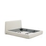 Кровать Martina со съемным чехлом из шенилла цвета экрю 160 x 200