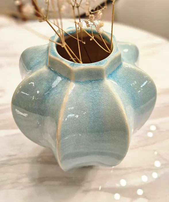 Ваза Glazed blue vase