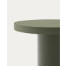 Aiguablava Круглый стол из зеленого цемента Ø90 см