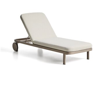 Шезлонг Kionia из алюминия цвета таупе