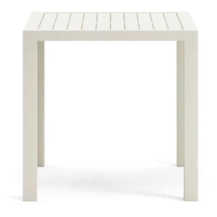 Culip Алюминиевый уличный стол с порошковым покрытием белого цвета 77 x 77 см