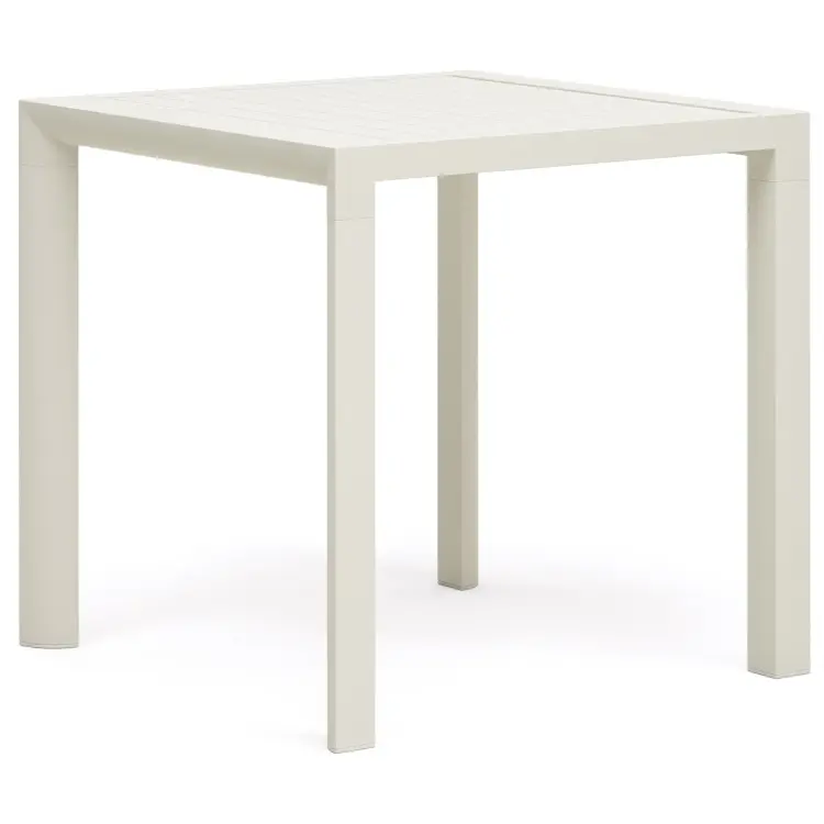 Culip Алюминиевый уличный стол с порошковым покрытием белого цвета 77 x 77 см