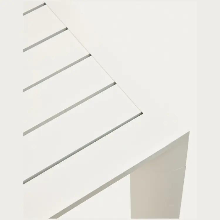 Culip Алюминиевый уличный стол с порошковым покрытием белого цвета 77 x 77 см