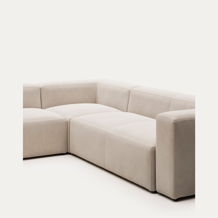 Угловой 5 местный диван Blok 320 x 290 cm бежевый