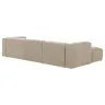 Диван 4-местный Blok с левым шезлонгом бежевый