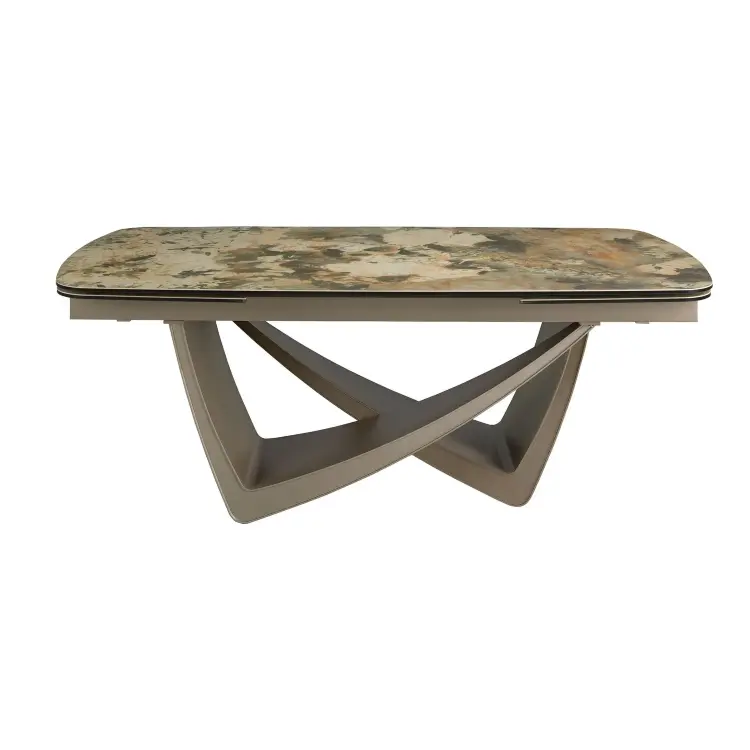 Раздвижной обеденный стол со столешницей из мраморной керамики 1152