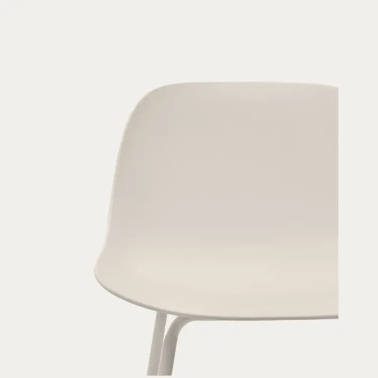 Барный стул Altea бежевый со стальными ножками, 75 см