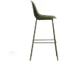 Уличный барный стул Quinby из зеленой стали и пластика, 75 см
