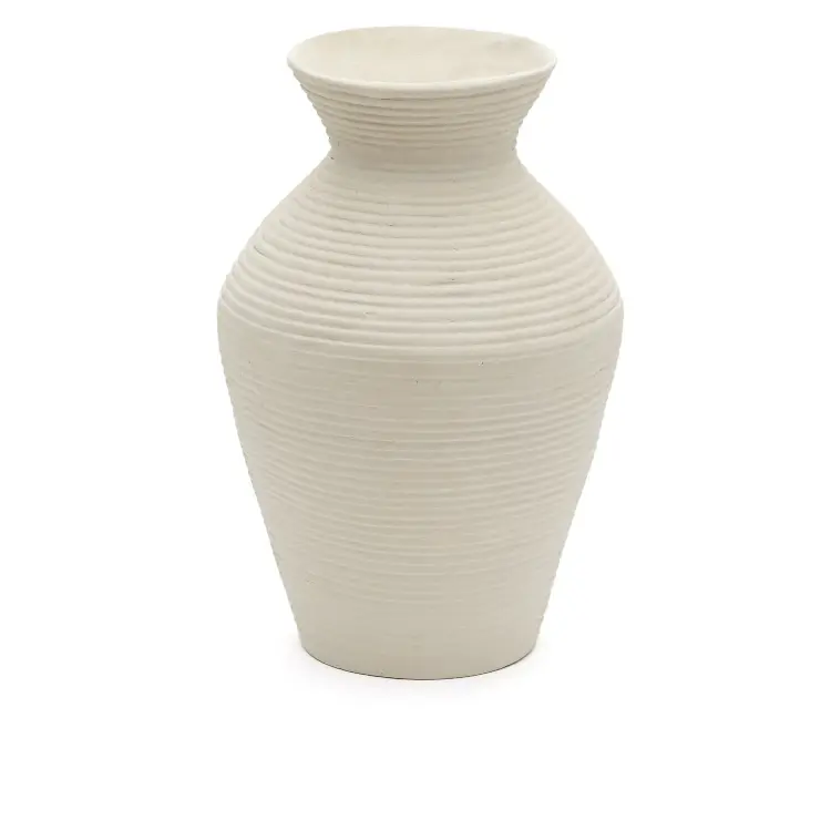 Pria белая ваза из папье-маше, 51 см