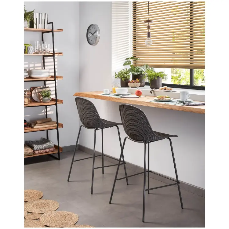 Барный стул Quinby серый