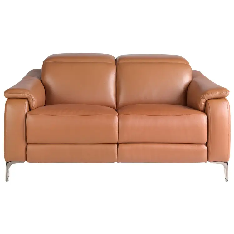 Диван 2-х местный с реклайнером 6180/KM6132-2P-M5676 из коричневой кожи