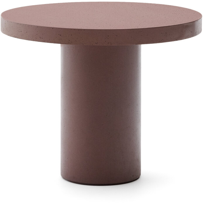 Aiguablava Круглый стол из терракотового цемента Ø90 см