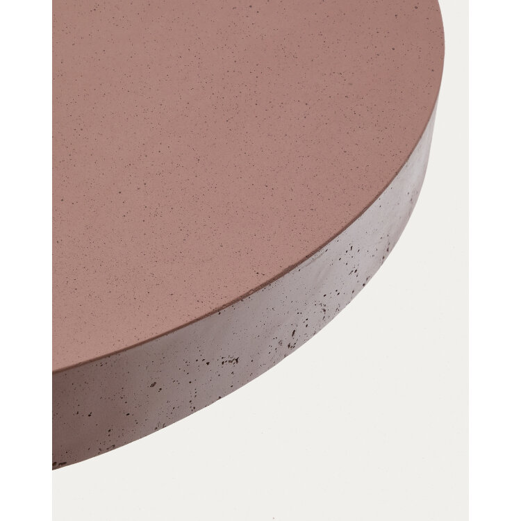 Aiguablava Круглый стол из терракотового цемента Ø90 см