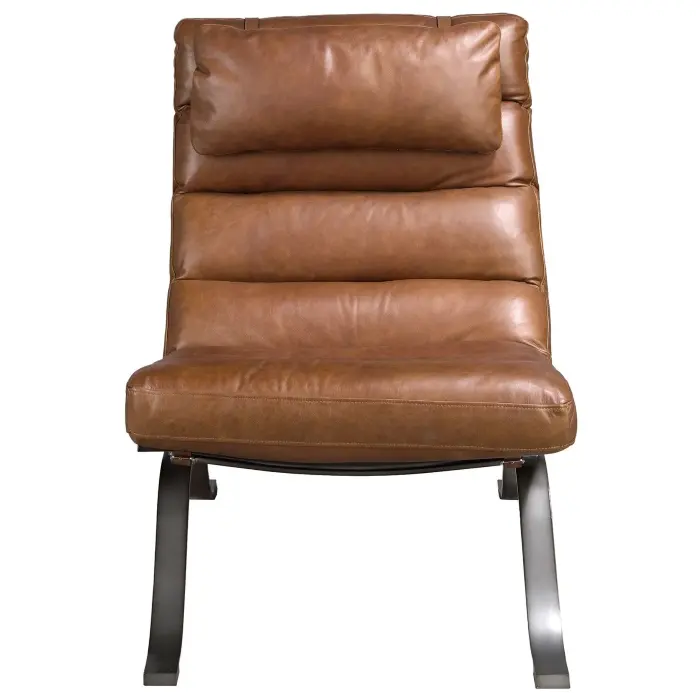 Кресло из темно-коричневой кожи модель 5161