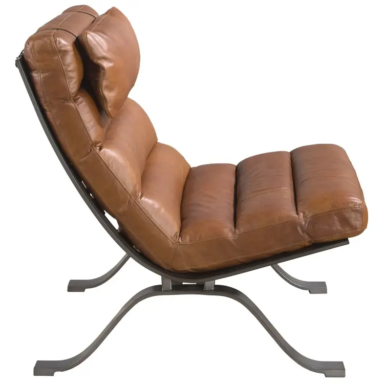 Кресло из темно-коричневой кожи модель 5161