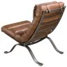 Кресло из темно-коричневой кожи модель 5161