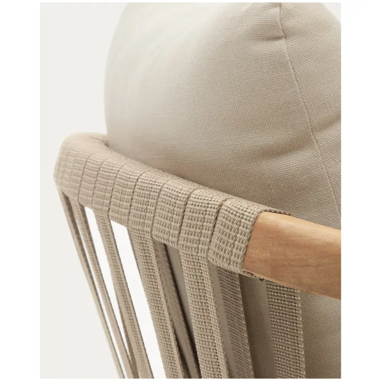 Malaret Стул из массива эвкалипта и белого шнура