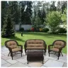 Плетеный комплект для отдыхаLV-520BB Brown-Beige