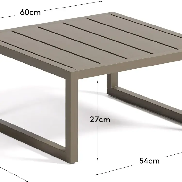 Comova Столик для улицы из зеленого алюминия 60 x 60 см