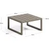 Comova Столик для улицы из зеленого алюминия 60 x 60 см