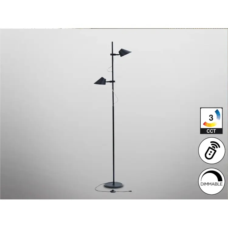 Esino Торшер 2L черный