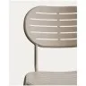 Уличный стул Brai из оцинкованной стали бежевого цвета