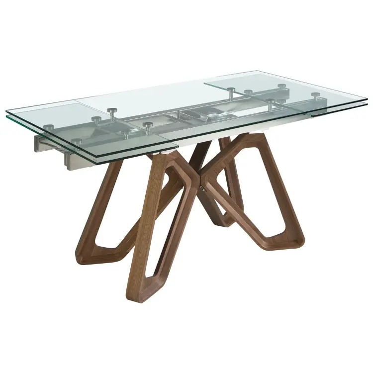 Раздвижной обеденный стол 1122/MC22078DT из закаленного стекла 160/200/240 х 90