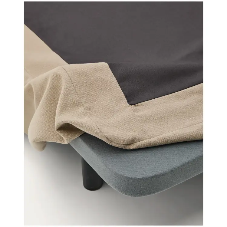 Jaira Кровать коричневого цвета со съемным чехлом для матраса размером 160 х 200