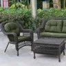 Плетеный комплект для отдыха LV-520BG Brown-Green