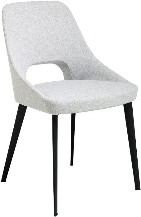 Обеденный стул A203 /4101 серый тканевый на металлических ножках