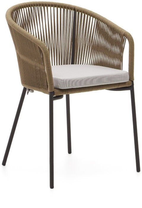 Веревочный стул Yanet бежевого цвета