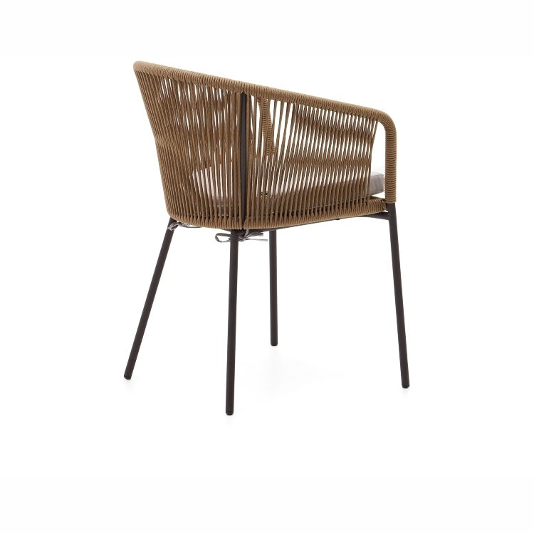 Веревочный стул Yanet бежевого цвета