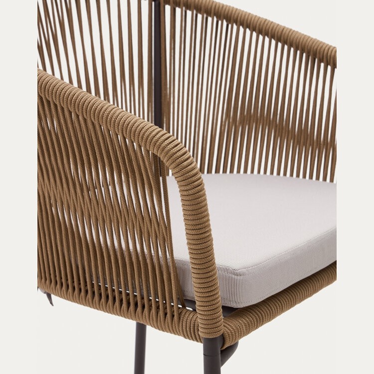 Веревочный стул Yanet бежевого цвета