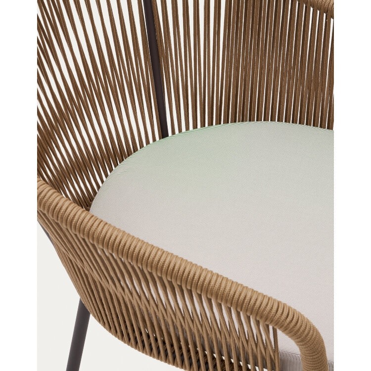 Веревочный стул Yanet бежевого цвета